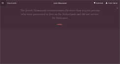Desktop Screenshot of joodsmonument.nl